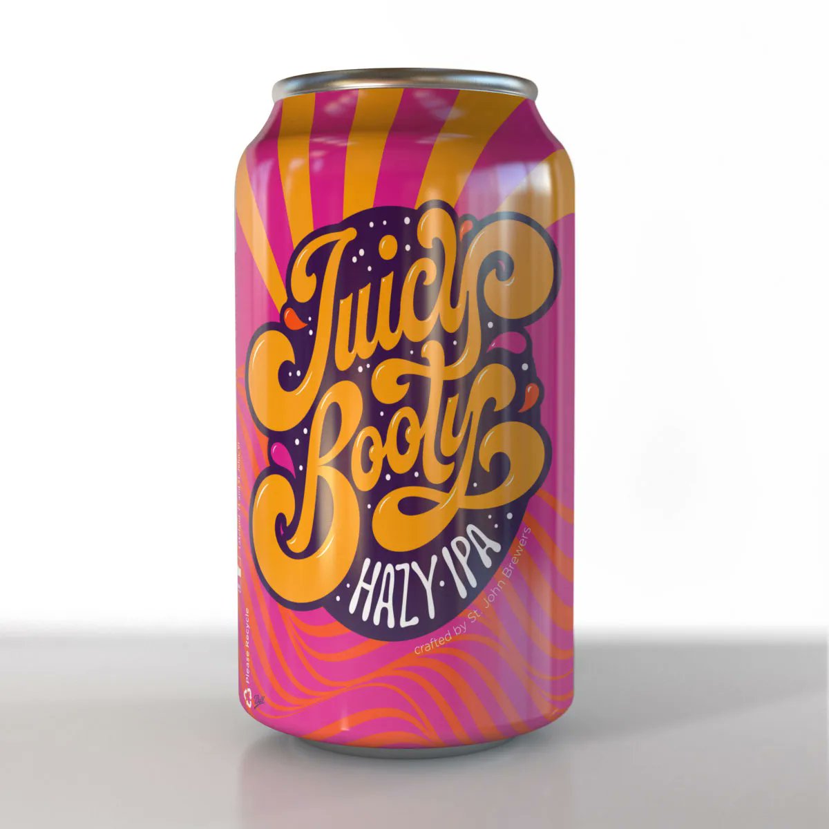 Our artist,  <a href="/_LukeLucas/">Luke Lucas</a> collaborated with Three Needs Creative to design this psychedelic label art for Virgin Island’s St. John Brewers Juicy Booty Hazy IPA.
buff.ly/37GSYN3
#illustrationoftheday #illustrator #artdirection #illustrationage #mendolaart