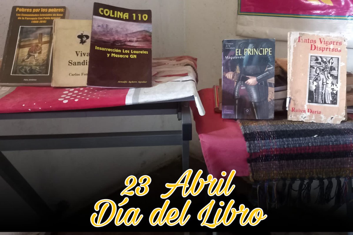 #23Abril
Celebramos el Día Internacional del #Libro 📚 Instando a los amigos a la lectura 📖 y a la curiosidad 😯

Como dato: se elige 23 de abril como Día del Libro en homenaje a los escritores Miguel de Cervantes Saavedra, Garcilaso de la Vega y William Shakespeare ✌🏻