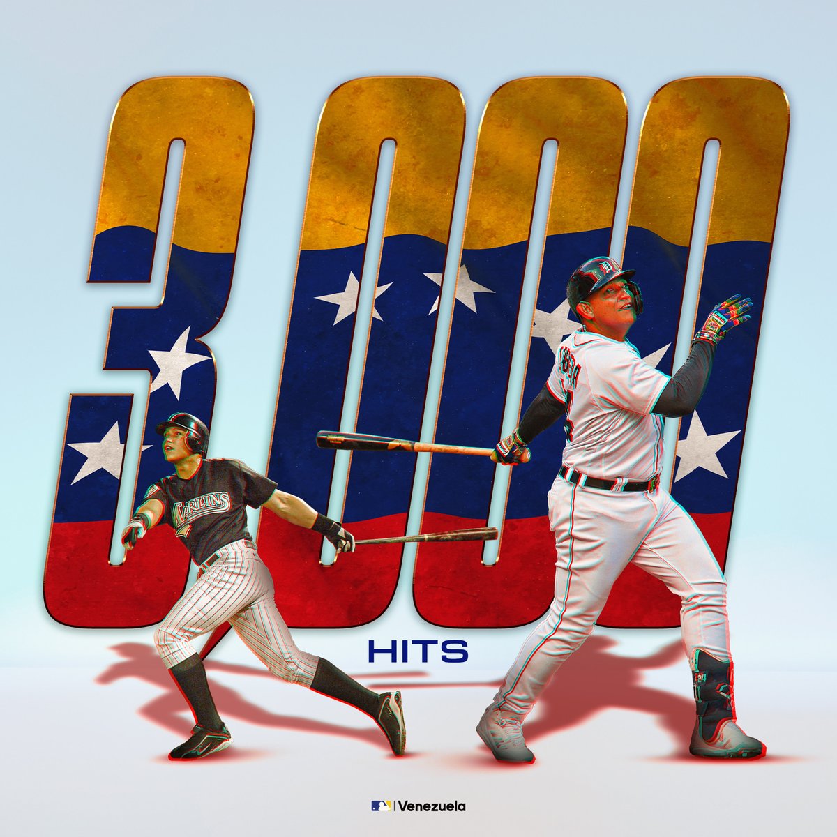 ¡3,000 HITS! 👏 ¡HISTÓRICO! Miguel Cabrera se convierte en el primer venezolano en llegar a dicha cifra en @LasMayores. ¡Felicidades, Miggy! #MLBVenezuela