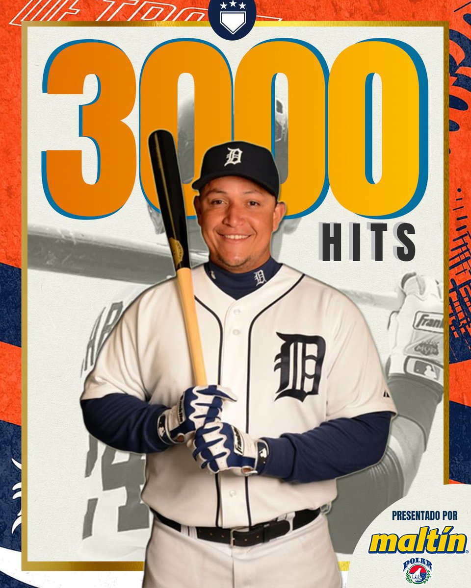 ¡¡¡HISTORIA!!! ¡¡¡MIGUEL CABRERA HA LLEGADO A LOS 3000 HITS EN GRANDES LIGAS!!! 

#ElExtrabase⚾️🇻🇪