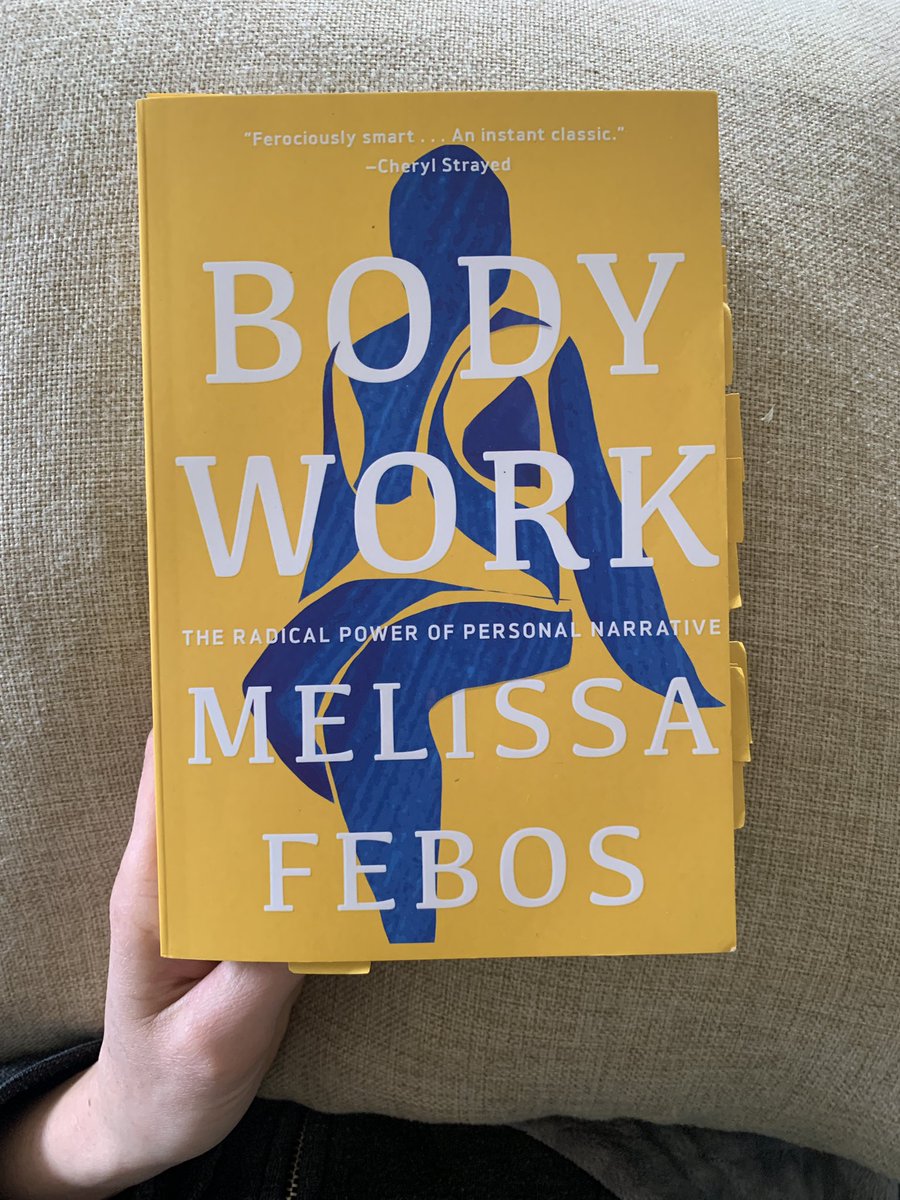 aliweekswrites's tweet photo. Feeling spoiled rotten by @melissafebos’ Body Work. A tribute to writing as activism, writing to process (heyo somatic experiencing mentions!), and writing to reclaim. Buy this book. https://t.co/waJAFU1ZPl