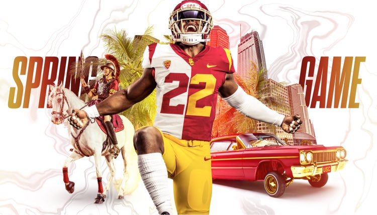 USC spring game graphic for fun #FightOn ✌️
#smsports