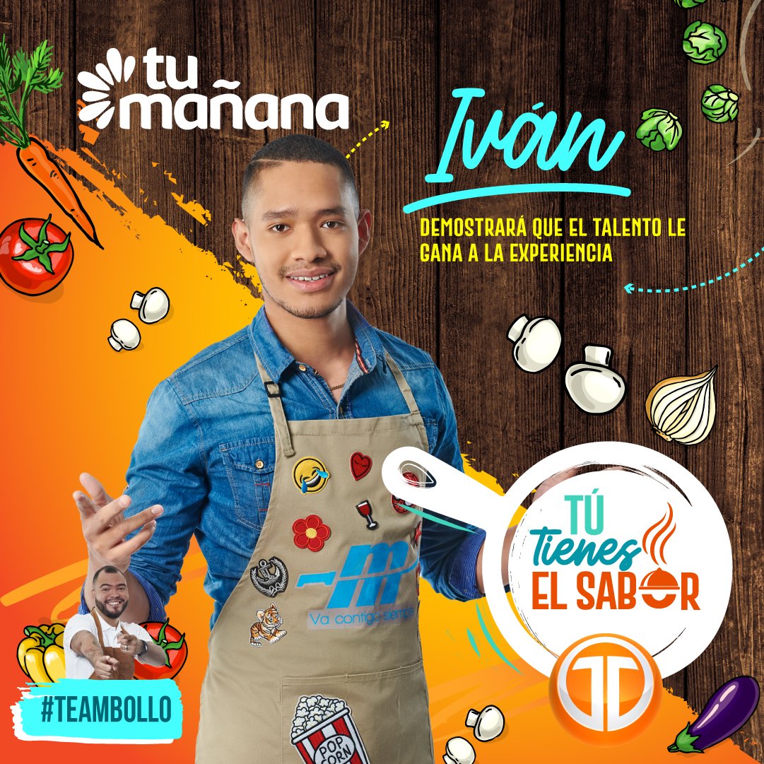 Telemetro's tweet photo. Representando al #TeamBollo tenemos a @ivarturod que demostrará que el talento le gana a la experiencia en #TuTienesElSabor en @TuManana13 por 👉 @telemetro 📺 https://t.co/2mL5LAd5XU
