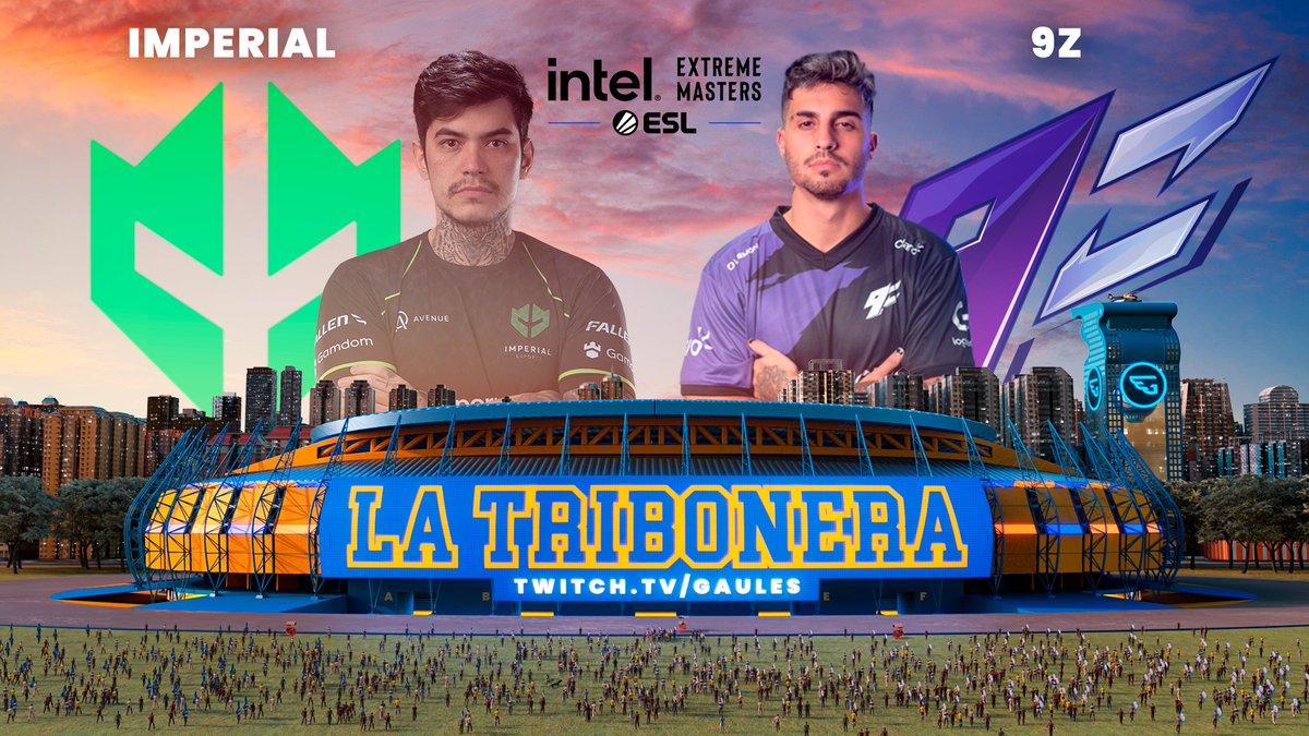 Gaules's tweet photo. É agora!! Valendo uma vaga pra IEM Dallas começa a jornada do Brasil! Começa a jornada da Imperial na Tribonera!
É Clássico da América do Sul!! Imperial vs 9z
Vem: https://t.co/z1lmpBlzvS https://t.co/7gDsU7lXPF