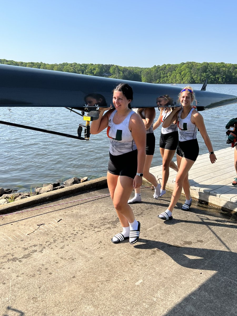UM_SADV's tweet photo. Great job @CanesRowing at Lake Wheeler this weekend! #priderace #inclusion https://t.co/mrePWHHMTw