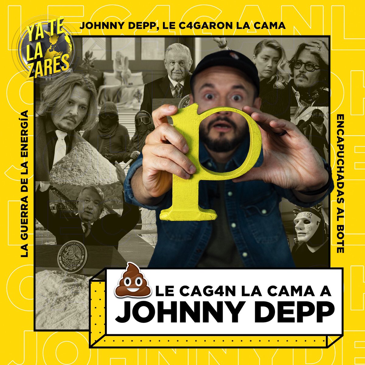 ZDUMX's tweet photo. La guerra por la energía en 🇲🇽⛽️tan llena de 💩 como la cama de #JohnyDepp, esto y más en el #YaTeLaZares de esta semana🙌🏼.
🚨💩👉🏼 https://t.co/4YrtKsajDB https://t.co/xkQURvt2HD