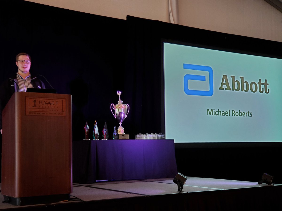 NationalCCDC's tweet photo. We are so appreciative of Michael Roberts, former @HackUCF competitor, for connecting our new Titanium Sponsor @AbbottNews to the #NCCDC! Roberts: Here's a tip... Always remember the people impacted by your decision - the customer and company employees. https://t.co/jKjlDxahh8