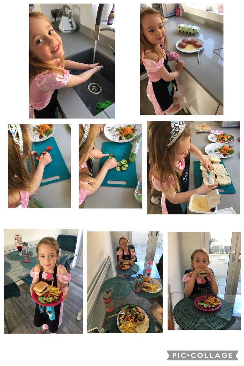 slbamber's tweet photo. Homework Challenge - Prepare a meal #littlechef 👩🏼‍🍳🍔🥗 @PeelParkClass2 @PeelParkEYFS https://t.co/IudbwJqEpT