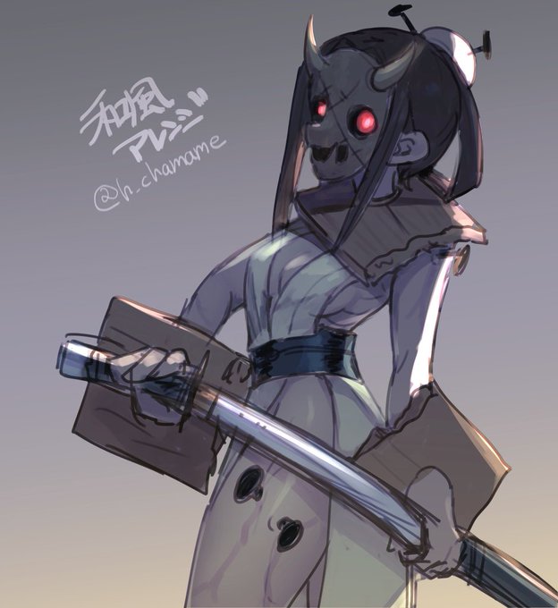 和風ペインホイール
#スカルガ版深夜の真剣お絵描き60分一本勝負
#Skullgirls1HourDrawing 