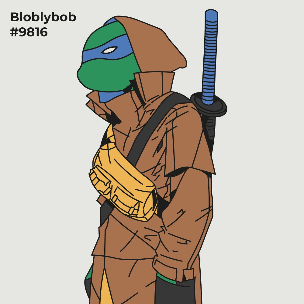 bloblybob's tweet photo. I finally finished my fan art for @tmntnft.  I hope you like it 😇 https://t.co/OlBXb0BeRD