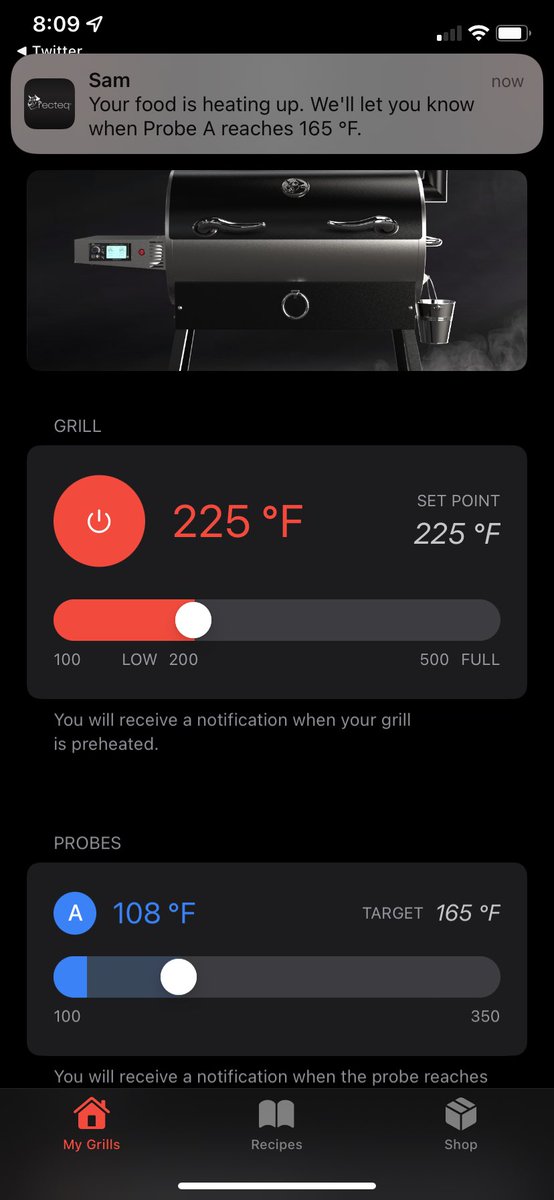 cookwithwes's tweet photo. I love ❤️ being able to remotely monitor the internal temperature of my brisket during a cook using the probe on my @recteq_official #RT700 smoker!
https://t.co/xtXFBjO7zC #backyardBBQ #bbqlife #RecTeqLifestyle https://t.co/Y3JKuDqvZP