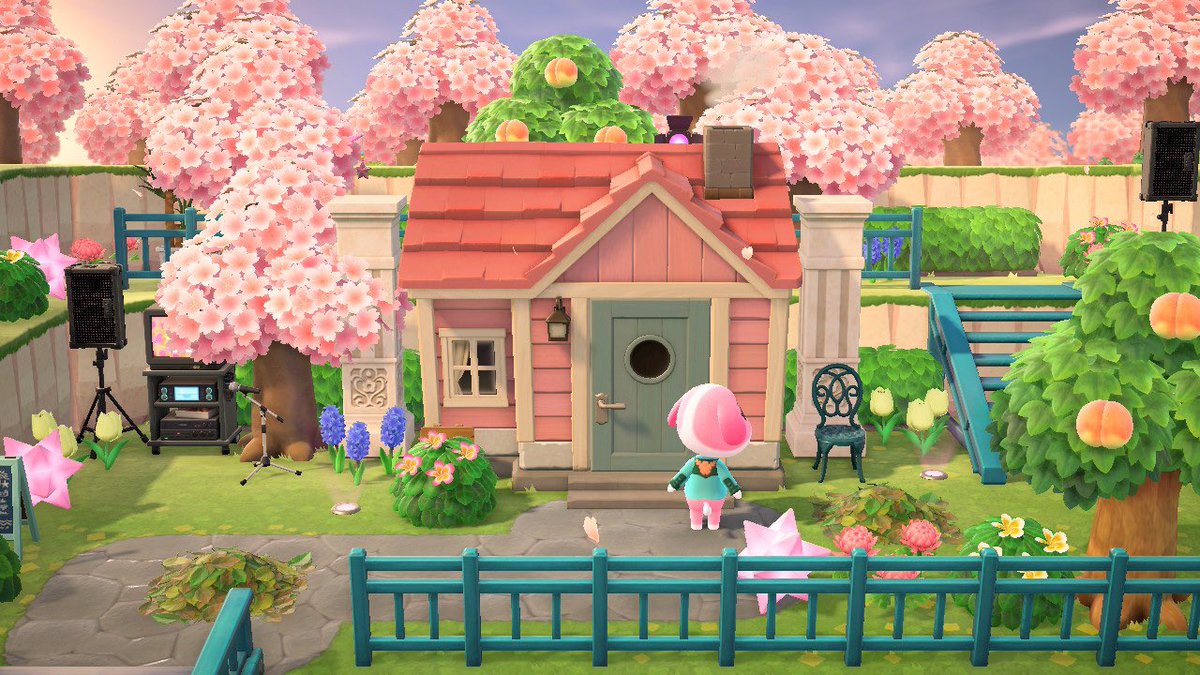 LGamingACNH's tweet photo. omg this karaoke cafe i made for cookie is so cute i love it 🥳🥳😽😽💐😻💞💞 https://t.co/Wp7avqPXK9