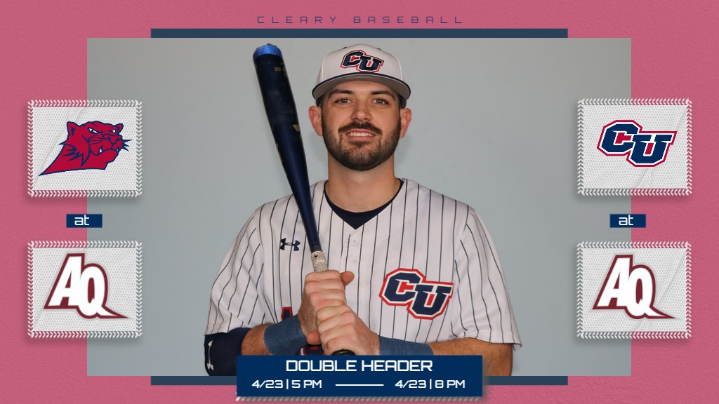 AthleticsCleary's tweet photo. @ClearyBaseball is in GR to take on Aquinas (@AQSaints / @AQBaseball) in a @WHACAthletics double-header 

When: 5 &amp; 7:30 PM 
Where: Farmers Insurance Complex (6125 68th Street, Caledonia, MI 49316)
Stats: https://t.co/7tjGuNArnx 
Watch: https://t.co/KDRyH4WBvJ 

Let's Go Cougars! https://t.co/DDK5H862lp