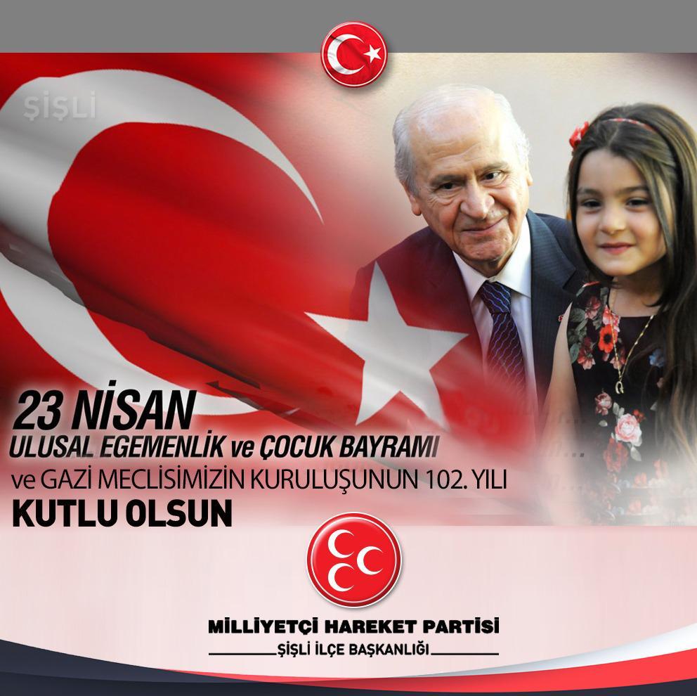 23 Nisan Ulusal Egemenlik ve Çocuk Bayramı ve Gazi Meclisimizin Kuruluşunun 102. Yılı Kutlu Olsun.

#23Nisan