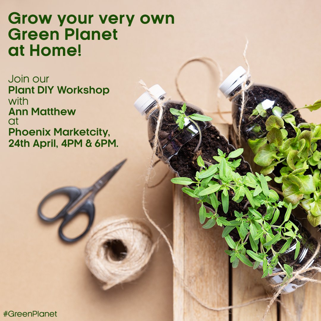 SonyBBCEarth's tweet photo. Want to grow your own beautiful home garden but don't know how? Don't worry, we got you covered!
Join us at @MarketcityKurla, to learn everything you need to about home gardening on 24th April at 4PM and 6PM.
#SonyBBC #FeelAlive #TheGreenPlanet #plants #trees #survival https://t.co/zaFUTzEF1y