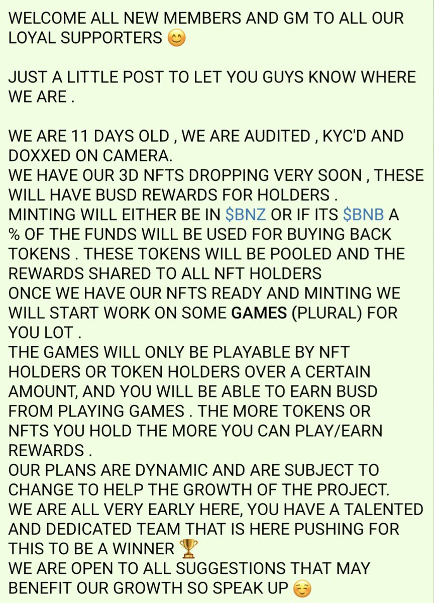 JuicyBeanz_BSC's tweet photo. TG : https://t.co/SuIJKiGIfE

🥞: https://t.co/amSUtKIzNy

KYC :https://t.co/zwHTusPY2m

AUDIT : https://t.co/i97SqPxqZM

🌍: https://t.co/8oDUtRDkyF

📈 : https://t.co/o7xk1qWmxk

#BSCGems #BSC #BSCGemsAlert #NFTdrop #nftart #NFTProject #NFTCommmunity https://t.co/Nn3Rs8ErOy