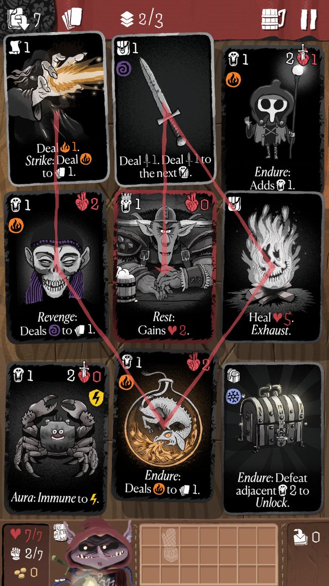 tinytouchtales's tweet photo. Together with @wisegoldfish, @pigsell & Oliver Salkic we are working on a sequel to #CardCrawl and #CardThief:
#CardCrawlAdventure.
A solitaire style card game for mobile where you visit cozy taverns, play against devious monsters and loot shiny treasures.
#screenshotsaturday https://t.co/hXDtW7ebJq