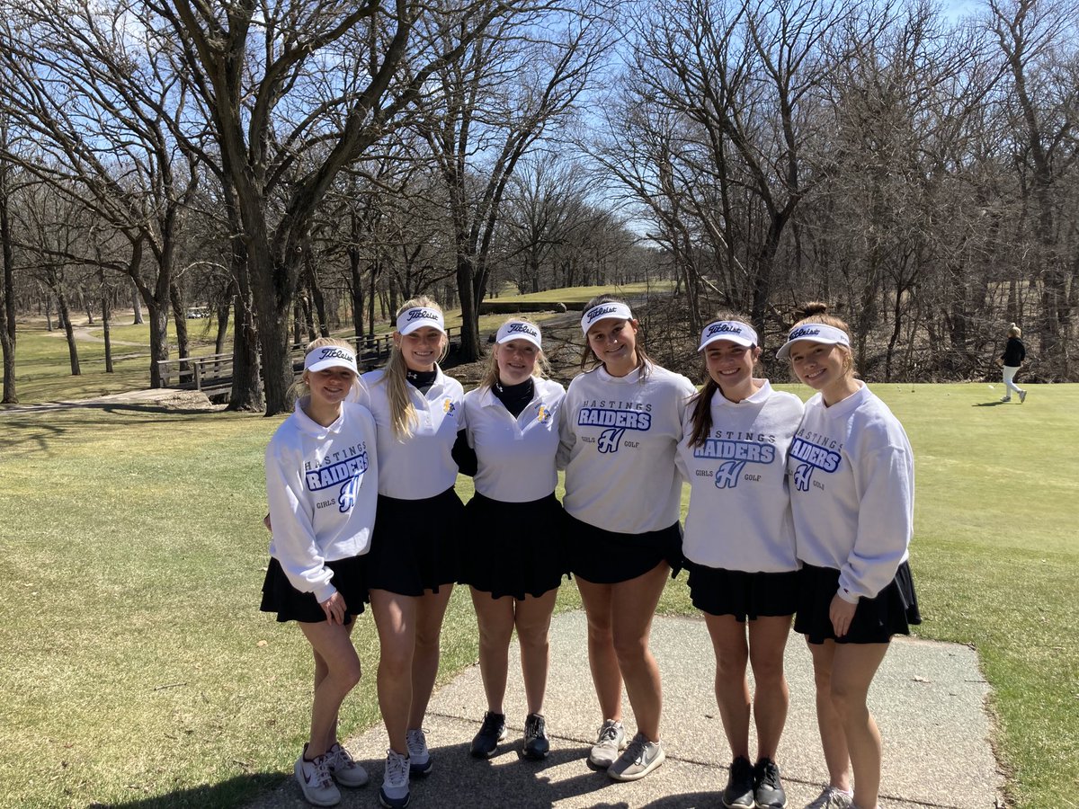 HHSGirlsGolf2's tweet photo. Great start to the season for the Raider girls golf team.  They took 2nd out of 7 conference teams at the Mid-Conference Tournament @ Hidden Greens!
#Road to Bunker https://t.co/mUGMs4P0zZ