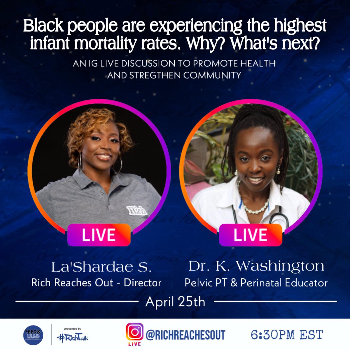 RichReachesOut's tweet photo. Abortion rights and taking care of mothers’ health are not mutually exclusive human rights issues; abortion rights are health care rights, and mothers, especially Black mothers, need to be holistically and equitably better cared for. #RichTalk #FeedAndLead https://t.co/B2watzPPKl