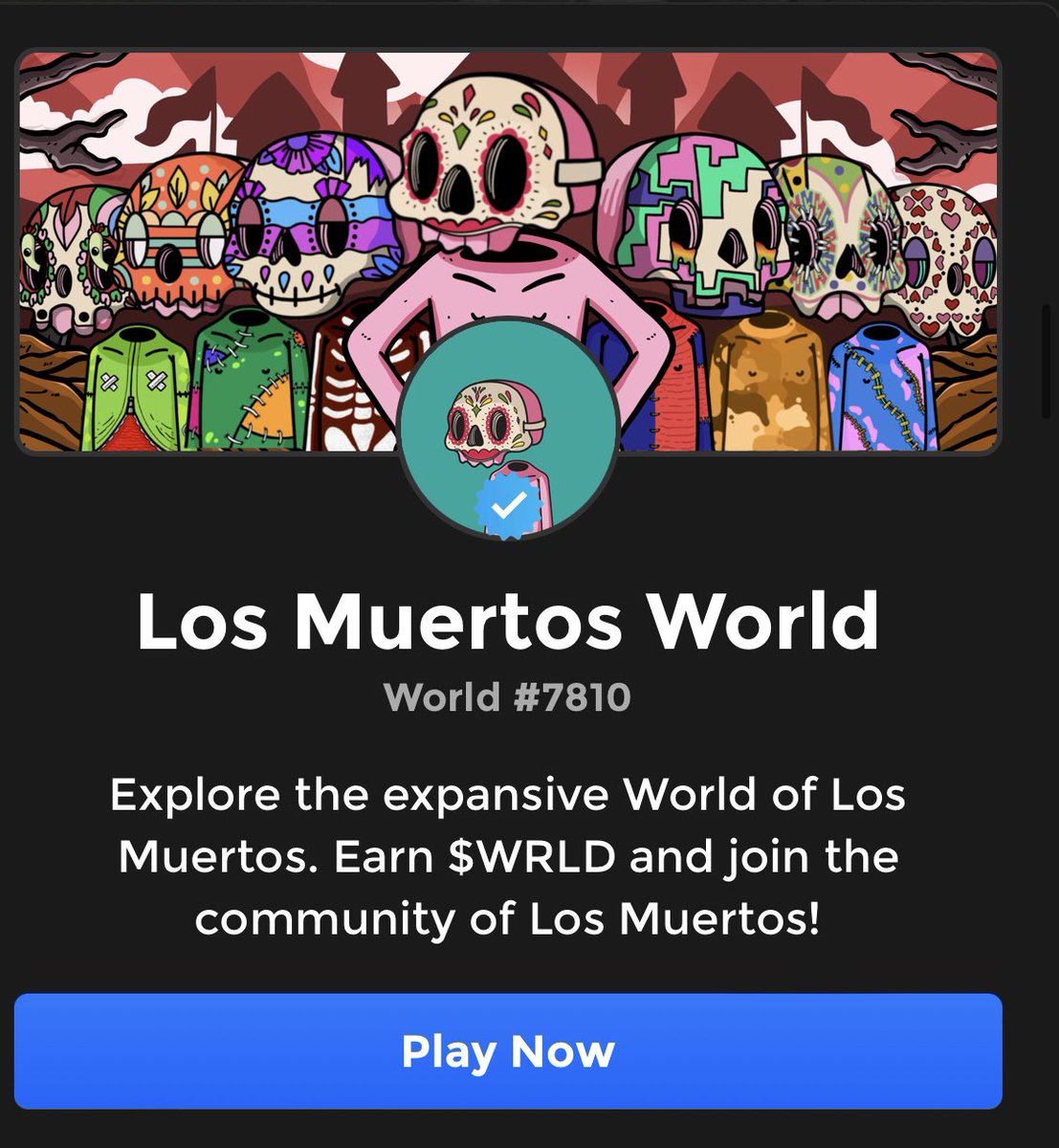 EricCity's tweet photo. Gm fam. Enjoy you coffees this morning. Want to highlight @los_muertosNFT p2e out of the box capabilities. If you’re a #minecraft player, you’ve got an instant revenue generating world to jump into. @nftworldsNFT is blowing the eff up for 100 million + players outside of #NFTs https://t.co/RWTkGeW3zD