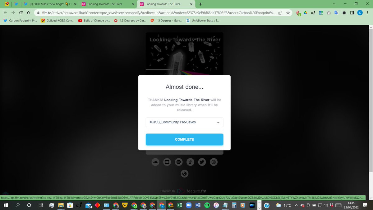 Carbon Footprint Pre-Saves ONLY Account tweet media