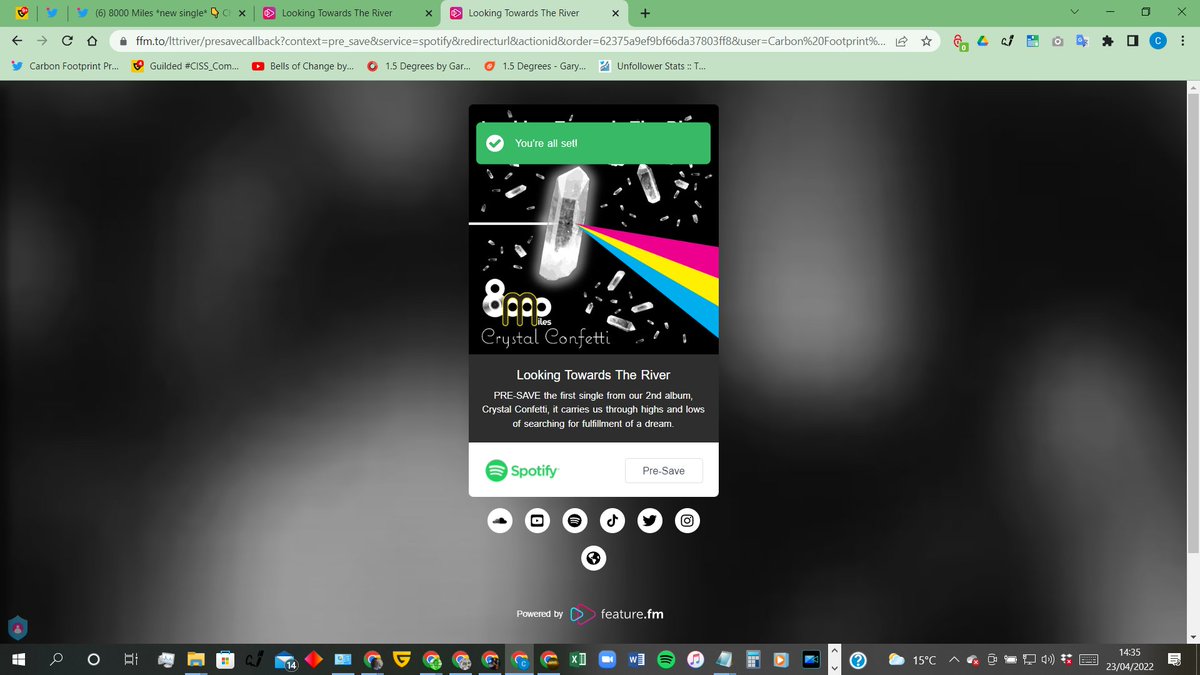 Carbon Footprint Pre-Saves ONLY Account tweet media