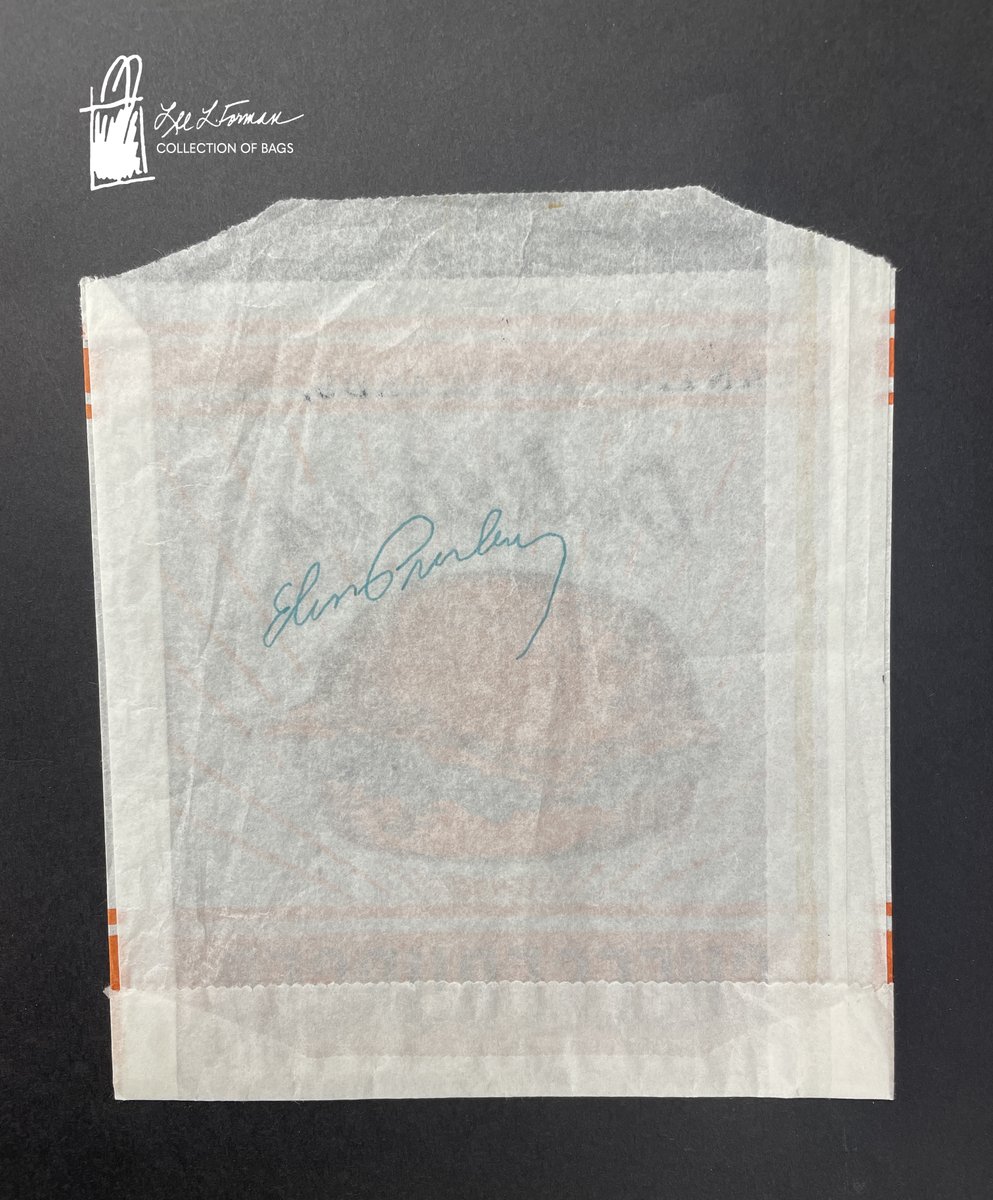 113/365: This hamburger bag signed by Elvis Presley was originally collected by Elvis Super Fan Robin Rosaaen who holds about 40,000 rare items and 80,000 photographs in her collection. She saw Elvis in concert 72 times, earning her the nickname 'Rockin' Robin.' 