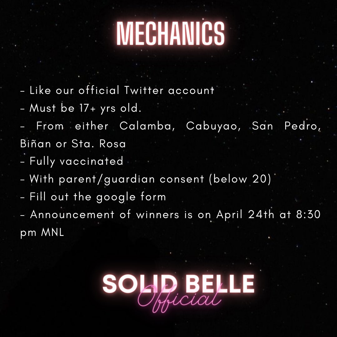SolidBelleOFC_'s tweet photo. Hello! Solids &amp; Bubblies! 

Here’s your chance to watch All-star games LIVE and cheer with us! We’re giving 10 upper box tickets and free transpo from the South!

Here’s the form: https://t.co/F4S2wvDrKP

Good luck! Let’s cheer together! HOO HAH!

#BelleMariano
#SBOFCLovesBelle https://t.co/mcwvdS0EM3
