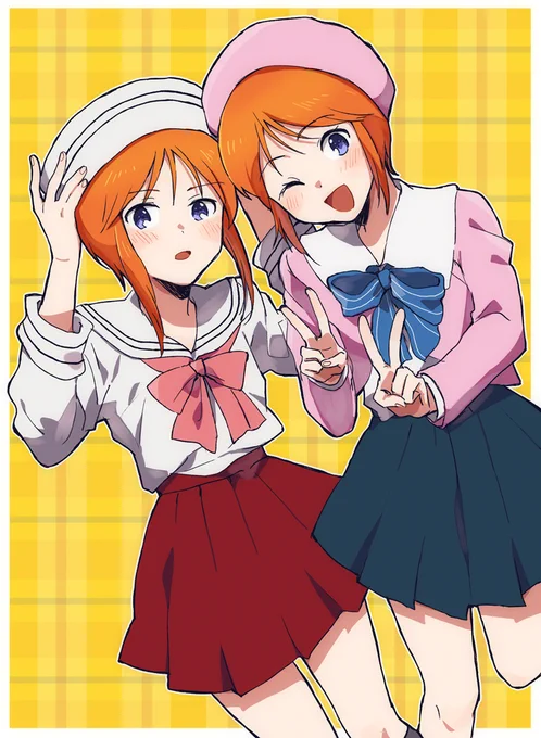 プルとプルツーです。イラストはいなりさん @inrtbg7 です。 