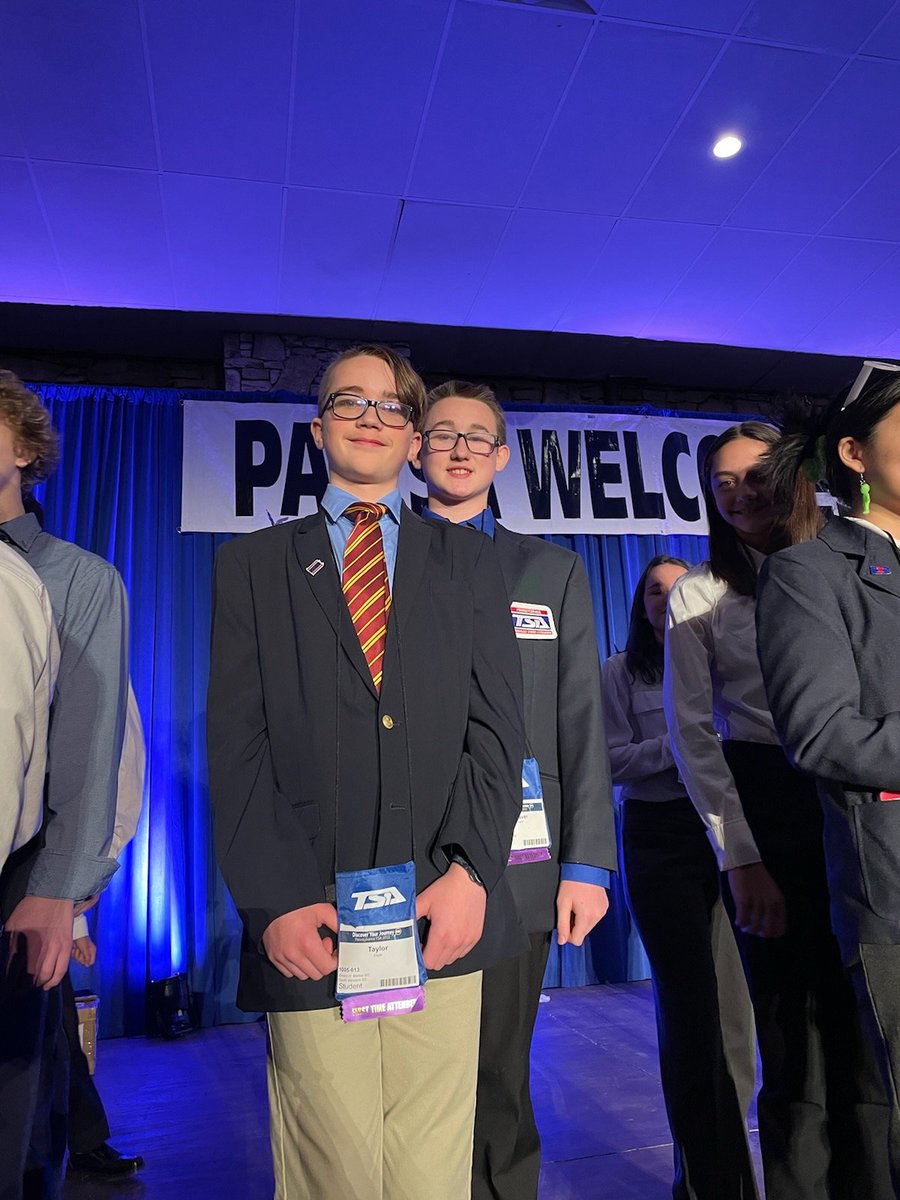 SWTSA's tweet photo. Eli and Logan earned a 2nd place in Mechanical Engineering. @Jeffrey_Smale #swexcellence https://t.co/2YhEdGcgSX