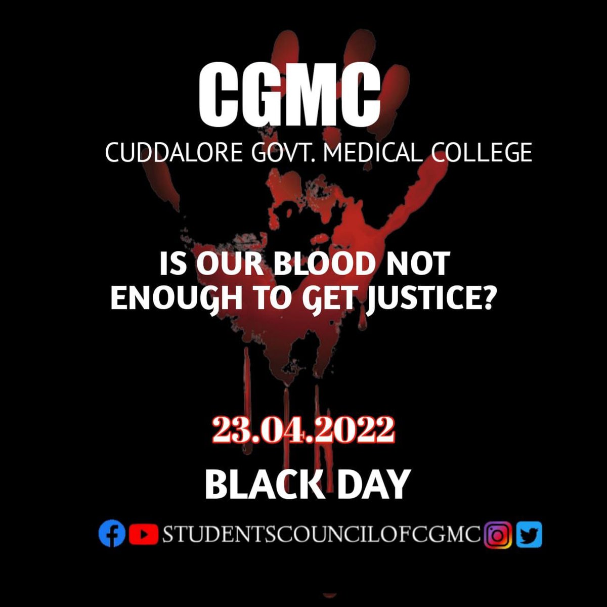 maruthuvargal's tweet photo. Aren't we just students, who have come to college to do what any other student would do, study? 
Studying is not all we do now, crippling under the pressure of humongous fees, raising our voices against grave injustice..
14th day of protest!!
#WorldBoookDay
#Books_For_InnerPeace https://t.co/GWZ7QGI5Sk