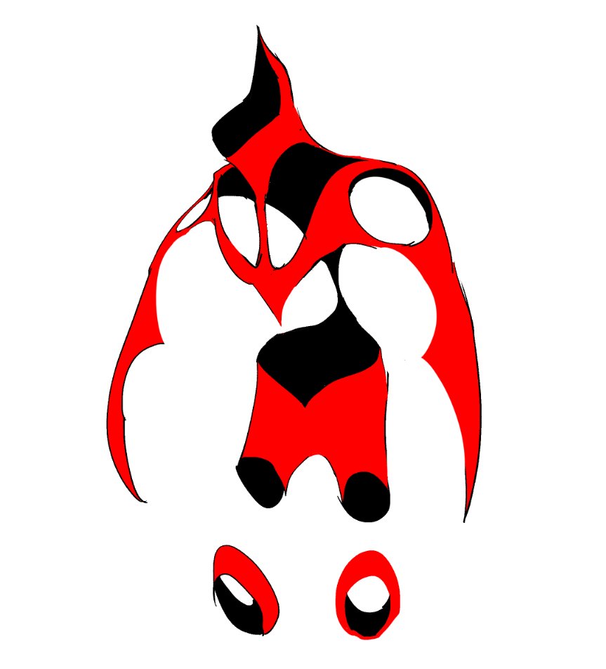 solo no humans white background simple background pokemon (creature) full body red theme  illustration images