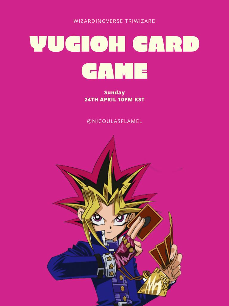 wizardingverse's tweet photo. ⠀⠀⠀
⠀⠀⠀⠀
⠀          Wizardingverse Apr Triwizard
 ⠀⠀⠀ ⠀⠀⠀    “Yugioh Cards”
⠀⠀⠀⠀       Sunday, 24 April
                             10PM KST https://t.co/SJqIHksteh