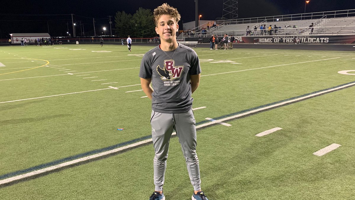 WattersonTF's tweet photo. Senior Max Latshaw set a new school record in the 3200 meter run last night, winning the event with a time of 9:27.38.

The previous record of 9:31.98 was held by Max McClelland (2016).

Well done, Max! 🏆 https://t.co/uVgNAT3Sgj