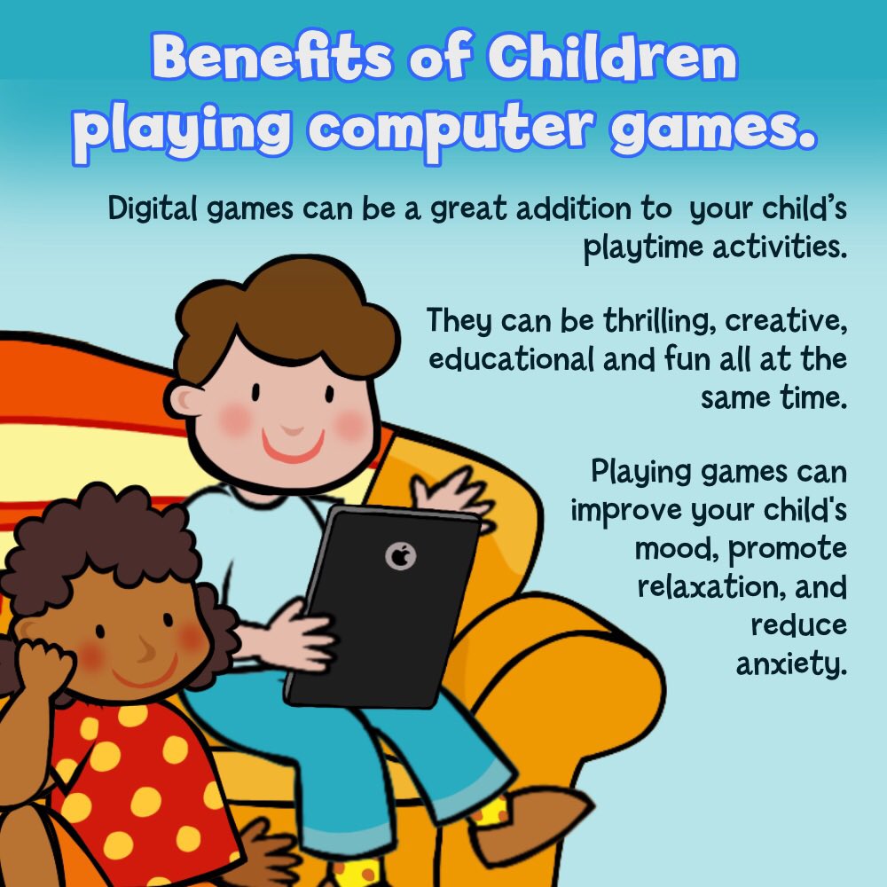 TappyTotsGames's tweet photo. Computer games are not bad for your children so long as you check their use- they can be brilliant fun and educational https://t.co/lW2Aw7QRKy