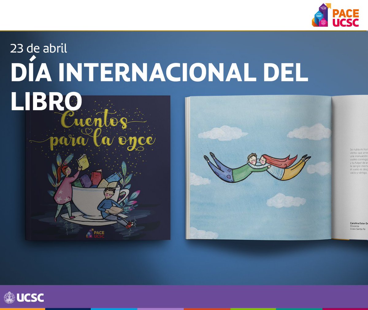 paceucsc's tweet image. En un día tan especial, queremos compartir un libro que nació en época de pandemia gracias al aporte de directivos, docentes y estudiantes de nuestra red de establecimientos que participaron del concurso de creación literaria "Cuentos para la Once".

pace.ucsc.cl