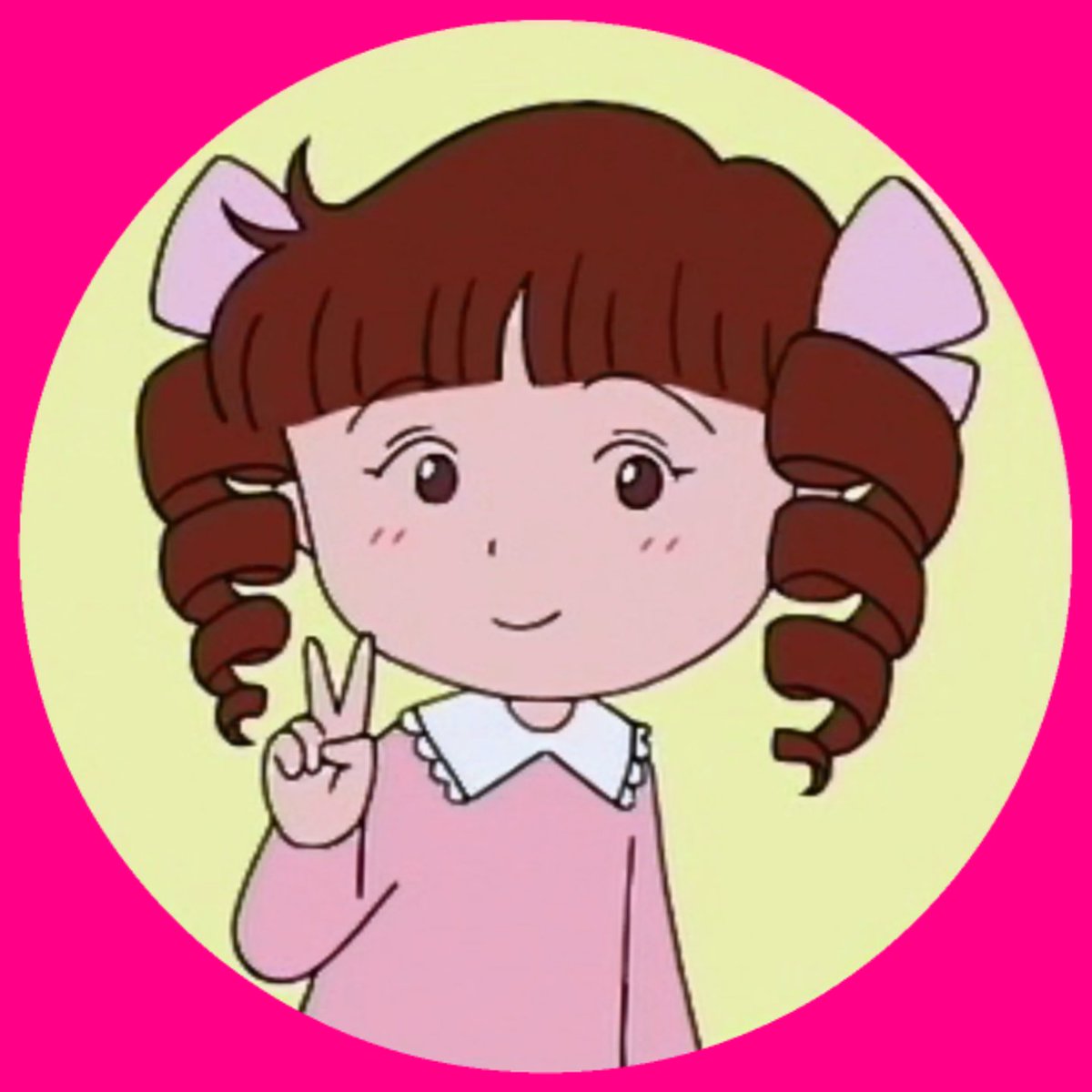 ちょっと暇だったから城ヶ崎さんのアイコン作ってみた。 #ちびまる子