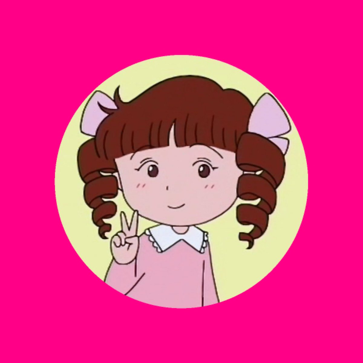 ちょっと暇だったから城ヶ崎さんのアイコン作ってみた。 #ちびまる子