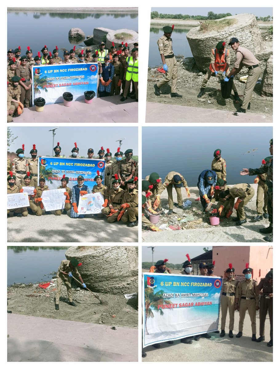ReenaSh76773921's tweet photo. #PuneetSagar Abhiyan where cleaning of yamuna  Ghat was conducted by 6UP Bn NCC, firozabad . @HQ_DG_NCC 
@6Upncc https://t.co/kxcyxtTx6k