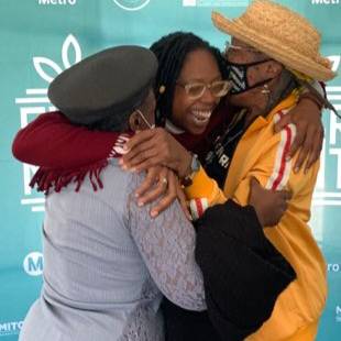CoCoSouthLA's tweet photo. 30 years to the month of the LA Uprising, Evermont had its groundbreaking at the corner of Manchester and Vermont. The property sat empty for three decades, but yesterday the community, County and Council District 8 celebrated the beginning of the harvest. https://t.co/R113VazydJ