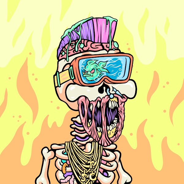 SuShi_Go100's tweet photo. @ToxicSkullsClub #9699 https://t.co/WKbBuxx7g6