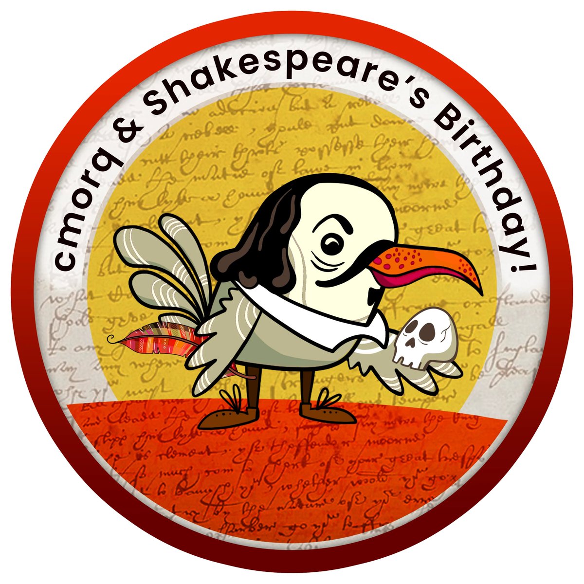 OpenFi_app's tweet photo. Our #Shakespeare POAP is officially here! Visit the cmorq app and claim yours to add a little drama to your wallet 🎭 You can also enter the raffle #giveaway by retweeting and tagging five friends 🤩 Art by @sara_nmt #NFTGiveaways #NFTDropTwitter #POAP #famousbirthdays #POAPs https://t.co/61dmsD7xp4