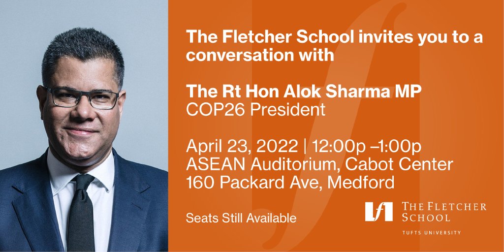 ⏰ Starting now: @AlokSharma_RDG in conversation with @FletcherSchool Dean @rkyte365

Watch live 👇 
https://t.co/9NHfE1i3zp 