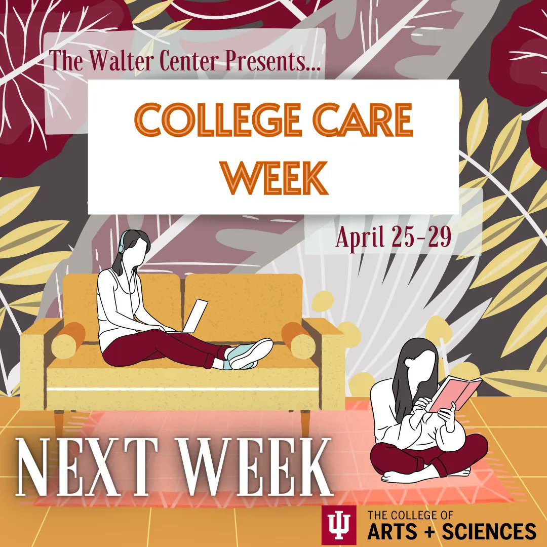 IUCollege's tweet photo. Don't miss College Care Week, starting Monday! Hit up the bagel and snack bars, do arts and crafts, pet puppies (and a couple cats), play lawn games on field day (Monday!), and access quiet study rooms as well! Follow us on Instagram - we'll be posting puppy reveals! https://t.co/xV5rHhsY8L