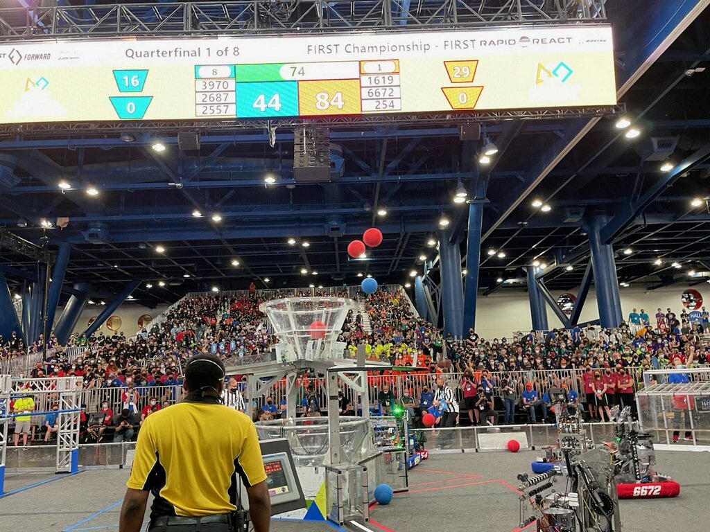 FRCTeams's tweet image. Let the playoffs begin! #FIRSTChamp #RAPIDREACT