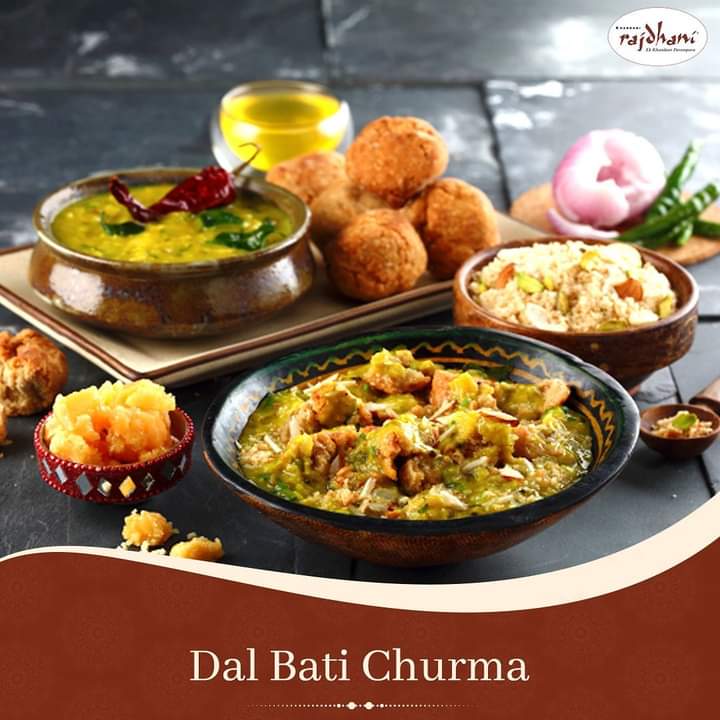 Rajdhani restaurant from Sujana Mall Hyderabad daal bati churma every day menu