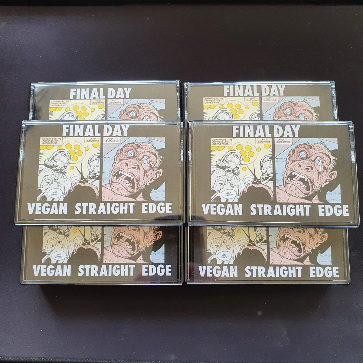 FinalDayXVX's tweet photo. We've got tapes available now via
UK: @makethatatake 
Europe: @/finalwarrecords
Or DMs https://t.co/cWkbff4hki