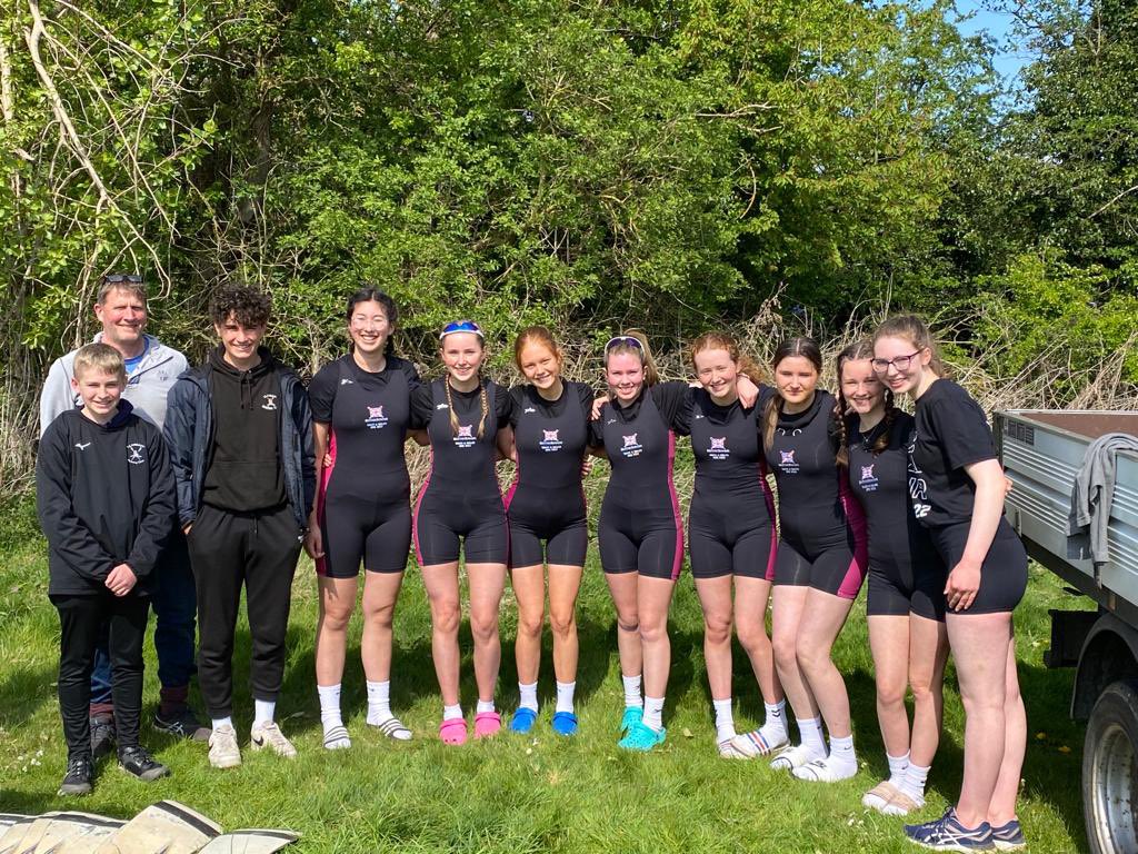The J16 8 crew and coaching team representing Wales &amp; WAGS at Nottingham today.
#JIRR #rhwyfo 
@LlanishenHS 
<a href="/YsgolPlasmawr/">Ysgol Gyfun Gymraeg Plasmawr</a> 
<a href="/GlantafPEMerch/">Merched Glantaf</a> 
<a href="/Bishop_Llandaff/">The Bishop of Llandaff CiW High School</a> 
<a href="/LlanishenHighPE/">Llanishen High PE Department</a> 
@HowellsSchool 
<a href="/WelshRowing/">Welsh Rowing</a>