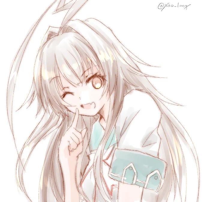 球磨さん。八重歯がかわいいです。
#艦これ版深夜の真剣お絵描き60分一本勝負
#艦これ版真剣お絵描き60分一本勝負_20220423 