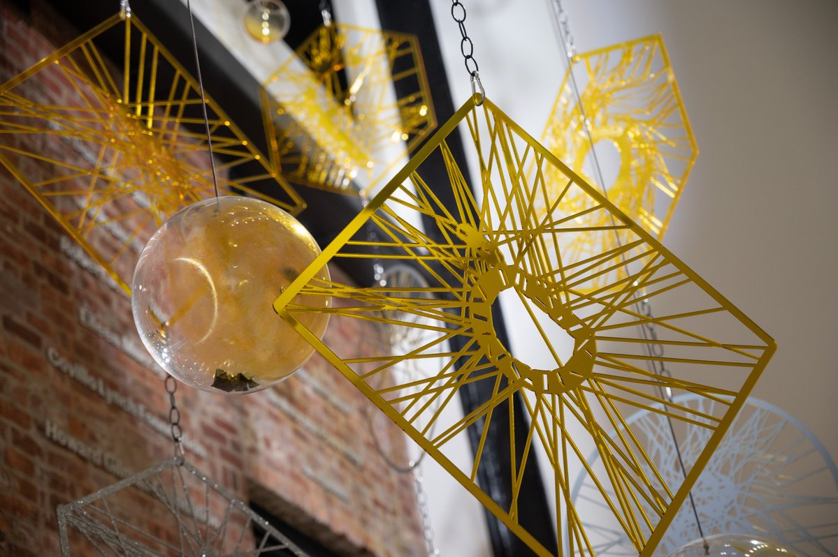 IrishArtsCenter's tweet photo. What's on today at the #newIAC >> Visual arts exhibition THE SPACE WE OCCUPY (1-6pm), café service (starting 6:30pm), and Mufutau Yusuf's ÒWE (8pm). Just a reminder: masks are required (except when 🍴🍷) and pls bring proof of vax & photo ID 💛 Join us > https://t.co/nKxeWpvLEy https://t.co/qHwIKwlw6Z